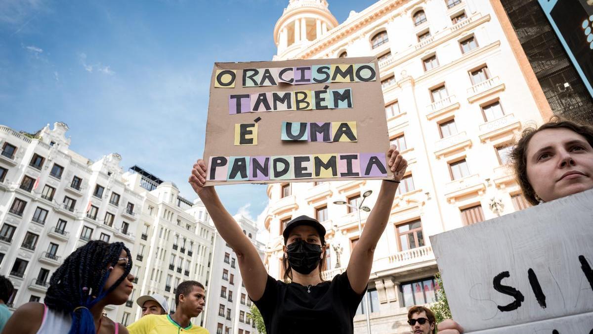 Manifestación contra el racismo en Madrid.