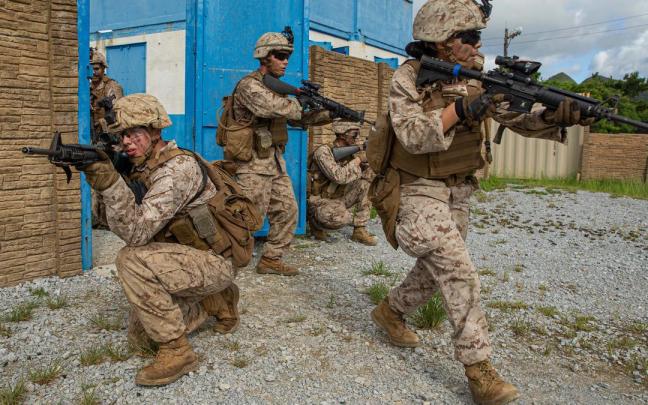 Imagen de archivo de varios efectivos del Cuerpo de Marines de Estados Unidos.