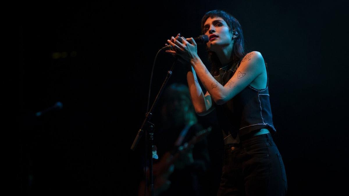 Natalia Lacunza, en enero de 2022 en el festival Santas Pascuas.