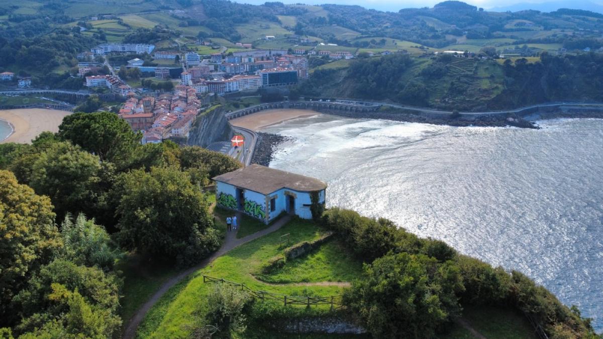 Getaria a vista de pájaro.