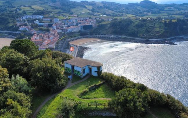 Getaria a vista de pájaro.