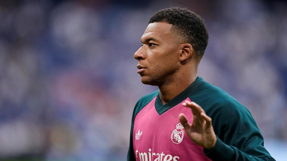 Kylian Mbappé, durante un partido con el Real Madrid.