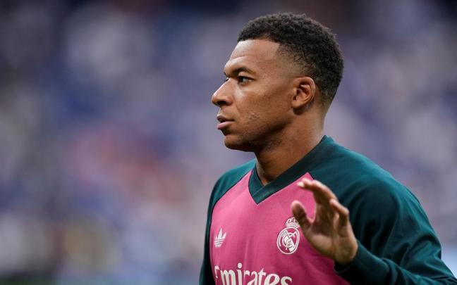 Kylian Mbappé, durante un partido con el Real Madrid.