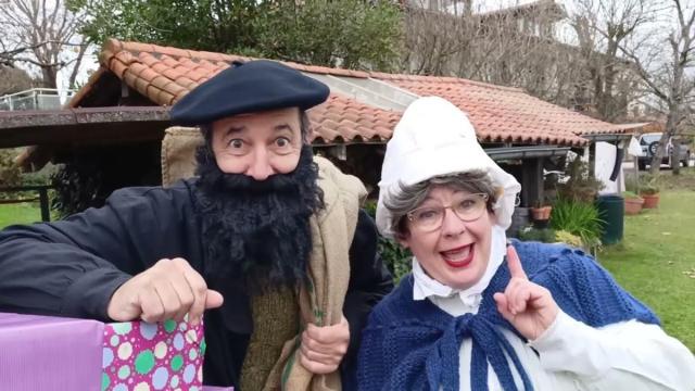 Olentzero y Mari Domingi, en Hernani.