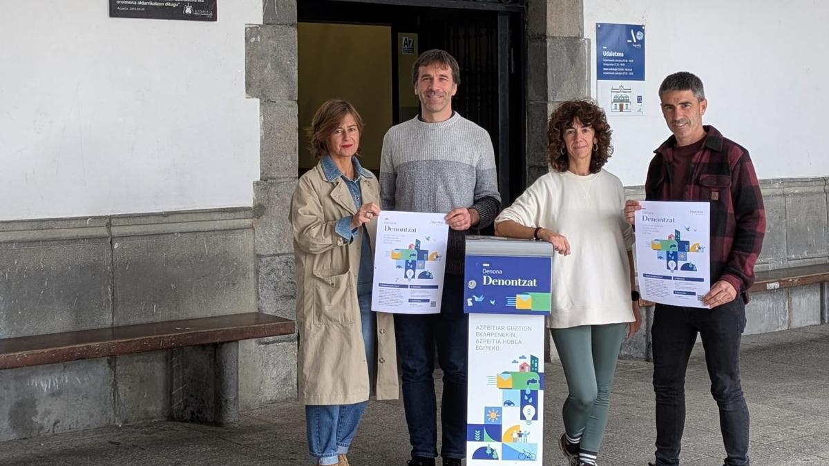 Presentación del programa de encuentros vecinales en Azpeitia de cara a la elaboración del presupuesto municipal.