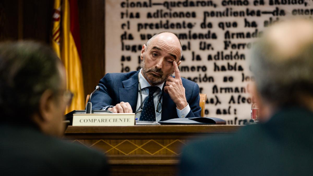 El empresario Julio Martínez en su comparecencia ante la Comisión de Investigación del ‘caso Koldo’