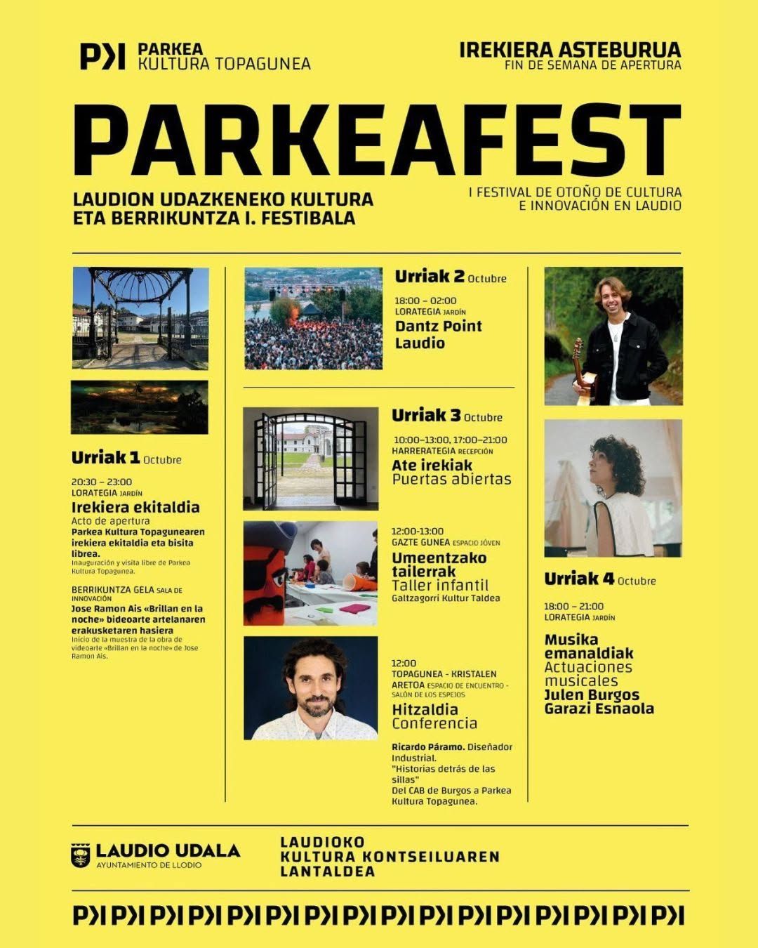 Programa de apertura de Parkea Fest