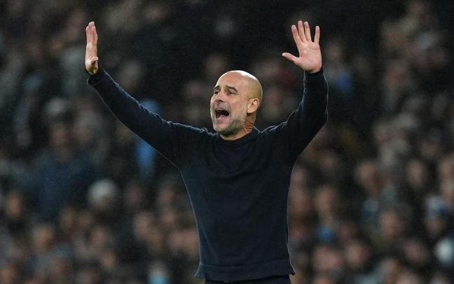 Pep Guardiola, durante su etapa en el Manchester City.
