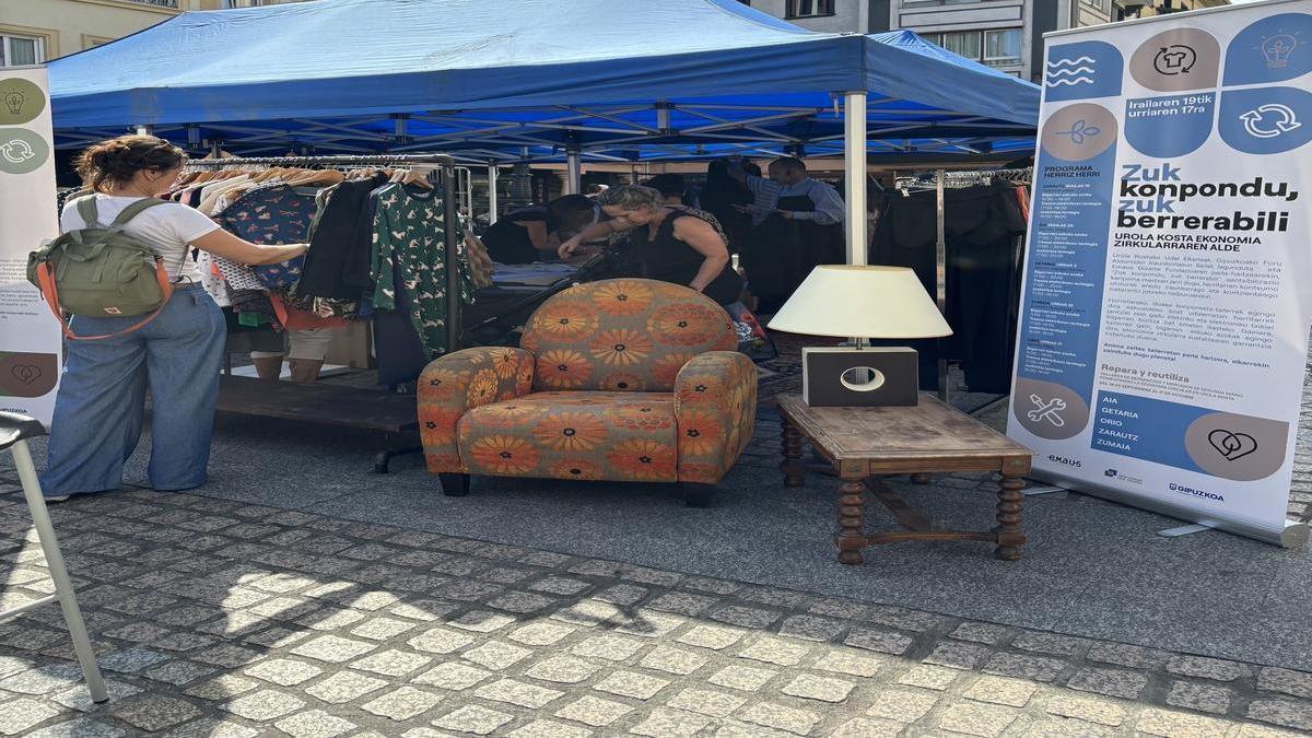 Campaña 'Zuk Konpondu Zuk Berrerabili' realizada en Urola Kosta.