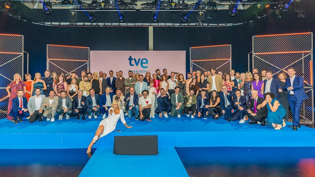 Imagen de familia de la presentación de la nueva temporada de RTVE