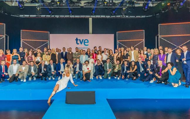 Imagen de familia de la presentación de la nueva temporada de RTVE
