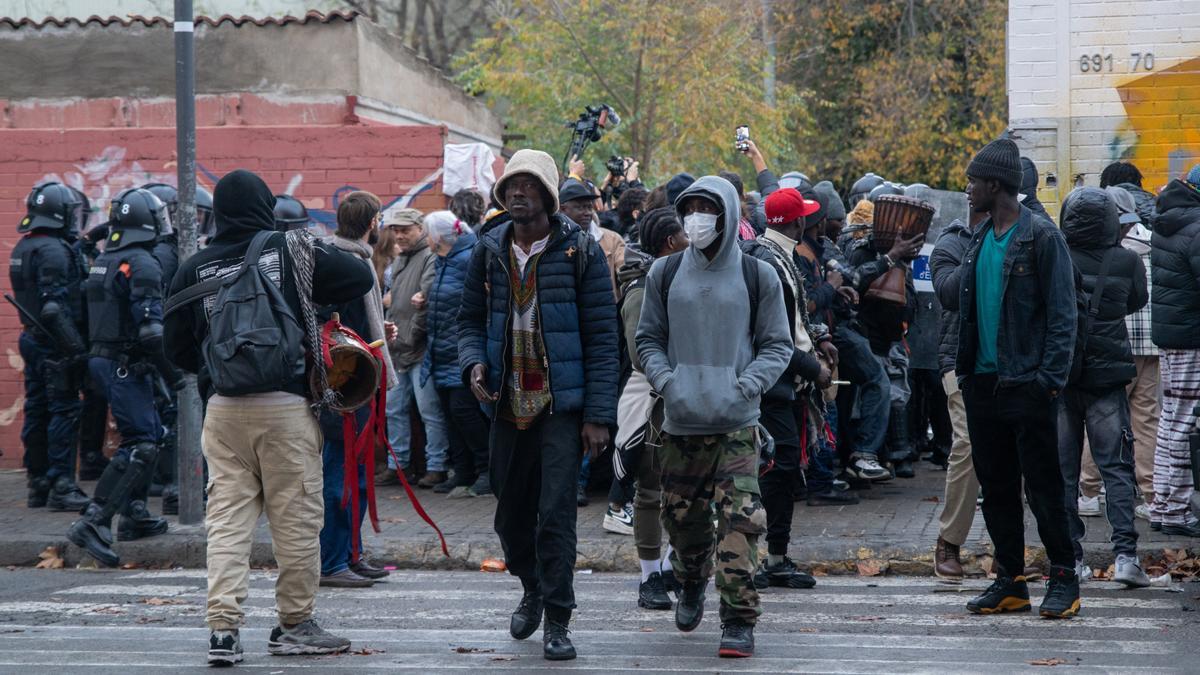 Desalojo en Badalona