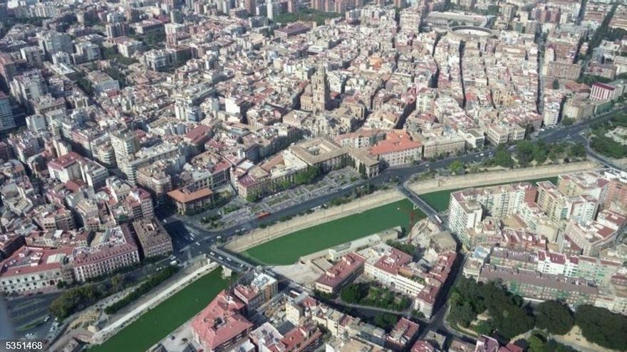Vista aérea de la ciudad de Murcia