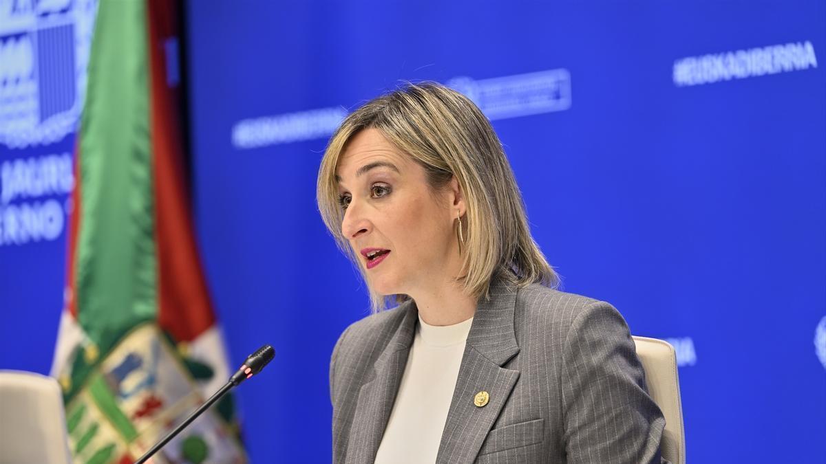 La portavoz del Gobierno Vasco, Maria Ubarretxena.
