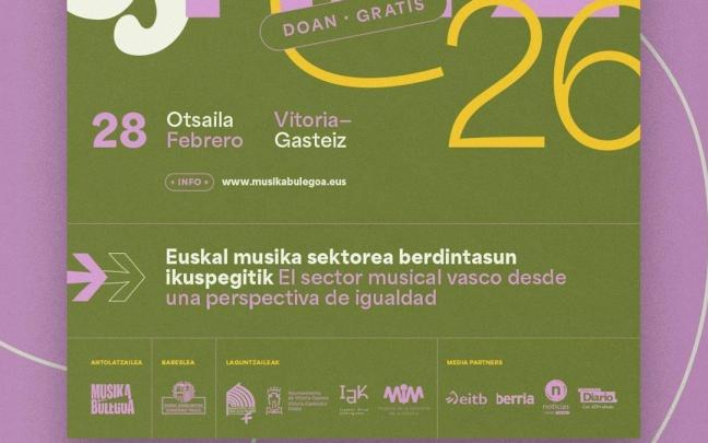 Musika sektoreko berdintasunari buruzko Hots&Hitz jardunaldiak egingo dira otsailaren 28an Gasteizen.