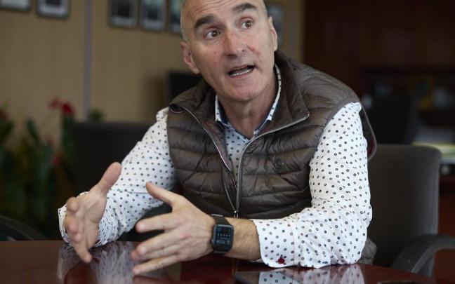 Javier Goya, jefe de Policía Municipal, durante una entrevista