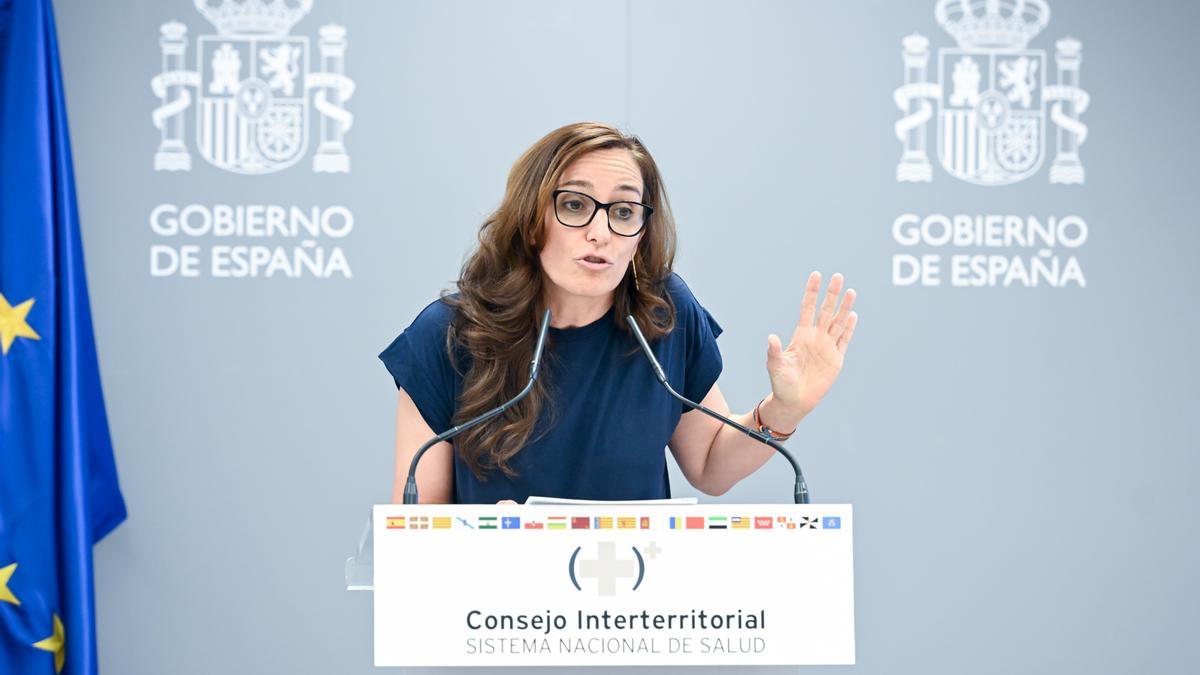 La ministra de Sanidad, Mónica García.