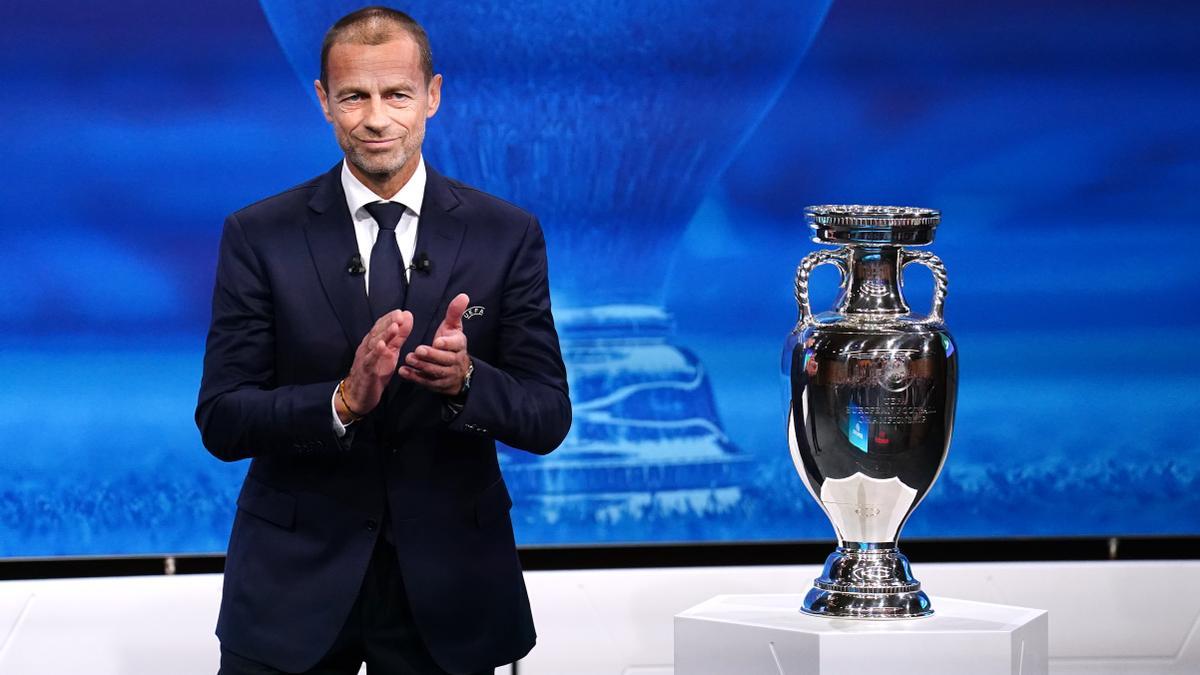 El prediente de la UEFA, Aleksander Ceferin.