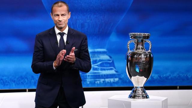 El prediente de la UEFA, Aleksander Ceferin.
