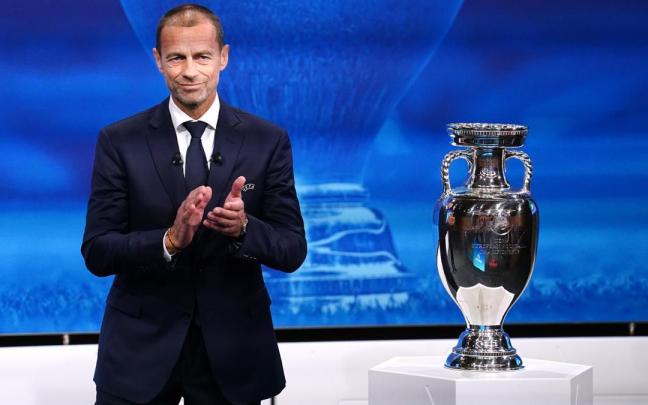 El prediente de la UEFA, Aleksander Ceferin.