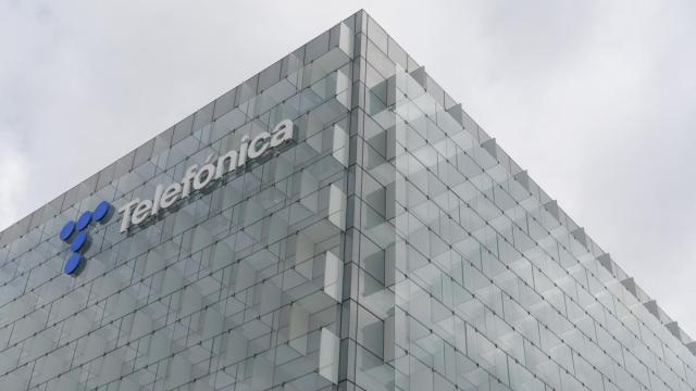 Exterior de la sede de Telefónica en Madrid.