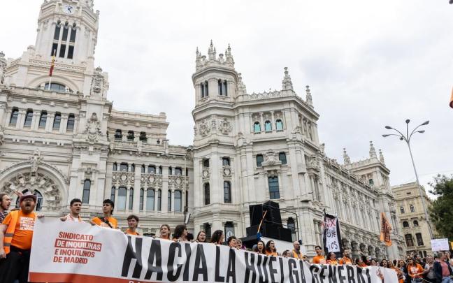 En imágenes: Miles de manifestantes abarrotan las calles de Madrid por la crisis de la vivienda