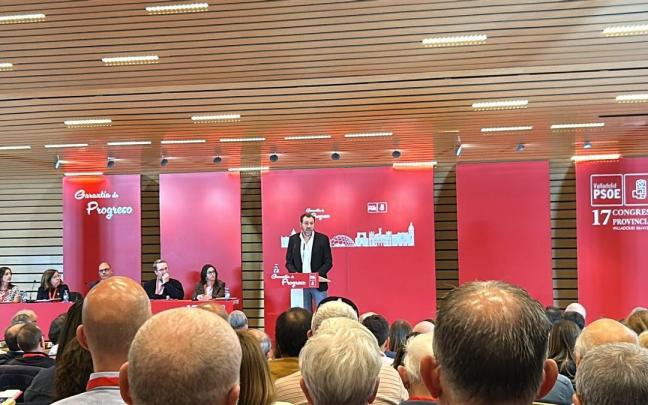 El ministro de Transportes, Óscar Puente, en el Congreso provincial del PSOE
