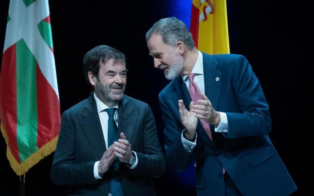 El presidente interino del CGPJ, Vicente Guilarte, en el acto de entrega de los despachos a 160 nuevos jueces. / EP El presidente interino del CGPJ, Vicente Guilarte, en el acto de entrega de los despachos a 160 nuevos jueces.
