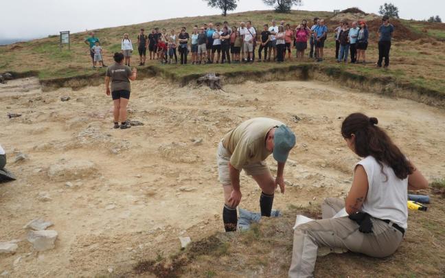 Visita guiada a las labores de excavacion en la campaña de 2024. / Aitor Visita guiada a las labores de excavacion en la campaña de 2024.