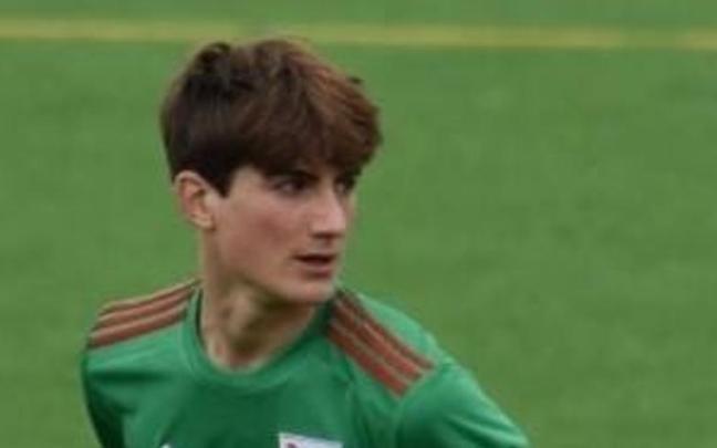 Ian Sánchez, con la selección de Euskadi. / R. S.