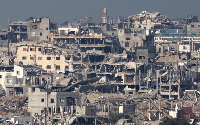 Edificios destruidos por la ofensiva israelí en Gaza