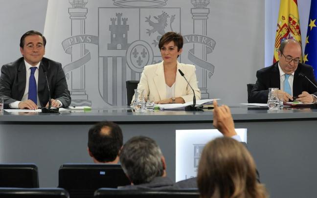 Rueda de prensa posterior al Consejo de Ministros celebrado ayer.