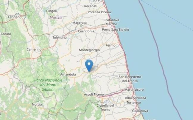 Epicentro del terremoto en Italia. Epicentro del terremoto en Italia.