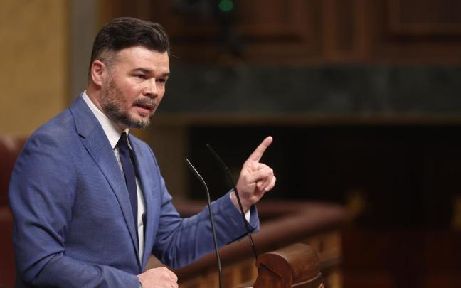 Gabriel Rufián, protagonista de una propuesta de alianza que no ha despertado entusiasmo entre las fuerzas de izquerda.