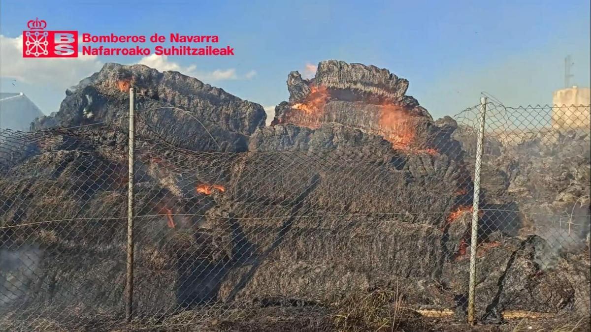 Llamas en las pajeras.