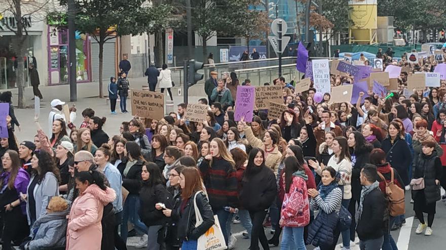 Manifestación en Logroño por el 8M.