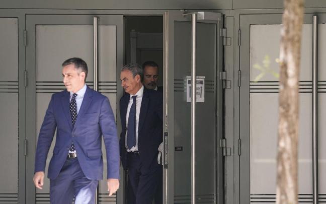 José Luis Rodríguez Zapaero sale de la Audiencia Nacional tras delcarar por el caso Plus Ultra