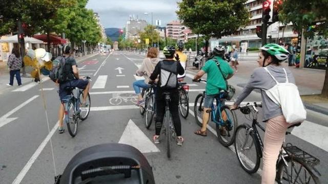 Marcha ciclista de Balazta en Irun