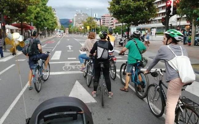 Marcha ciclista de Balazta en Irun