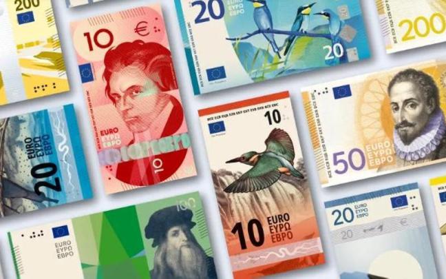 Billetes presentados por el BCE.
