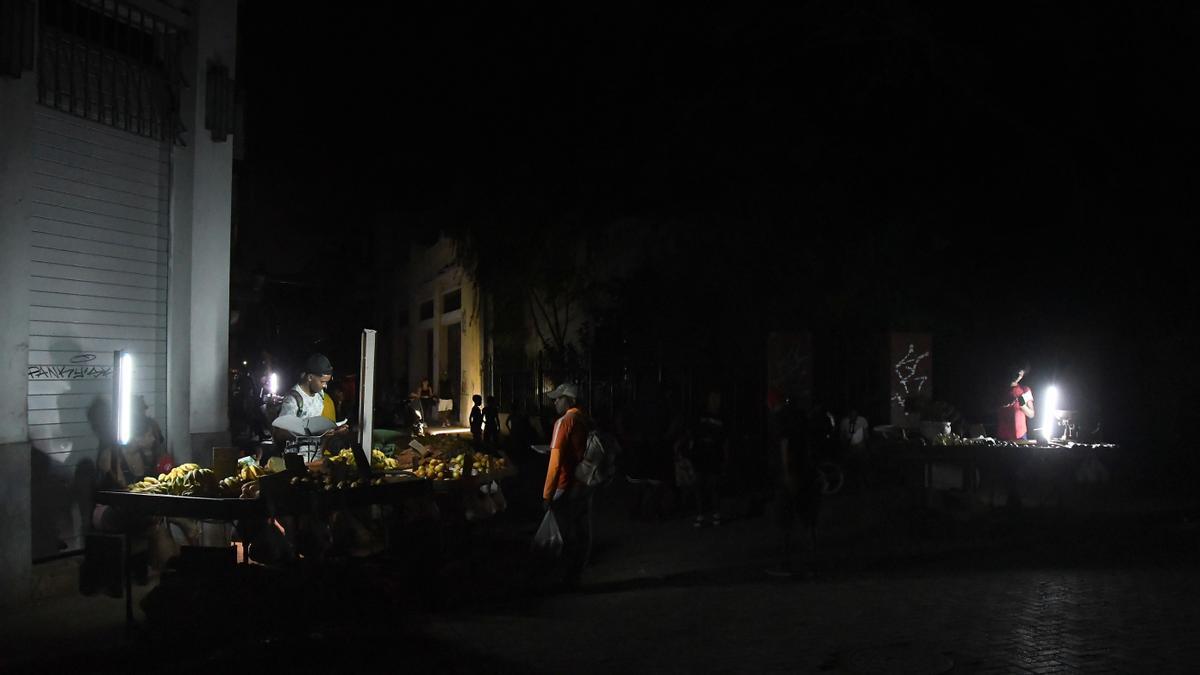 Apagón en La Havana.