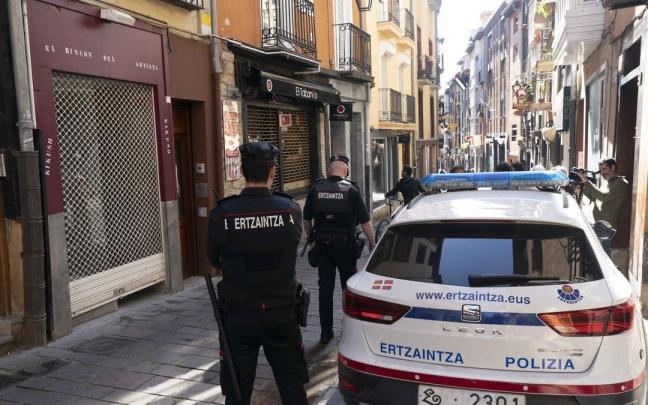 Local del Casco Viejo de Vitoria donde permanecía secuestrada la mujer.