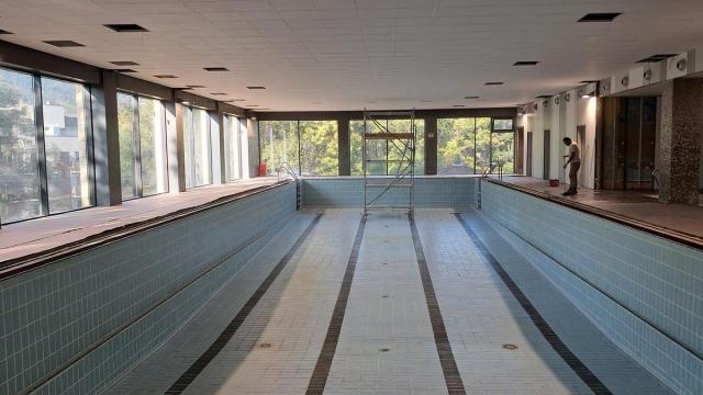 Estado actual de la piscina de Usurbil.