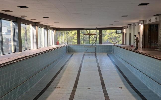 Estado actual de la piscina de Usurbil.