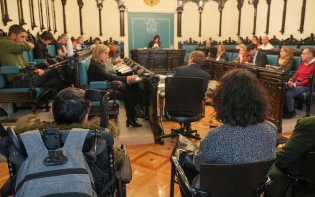 Imagen del Pleno municipal de Gasteiz. Foto: Jorge Muñoz