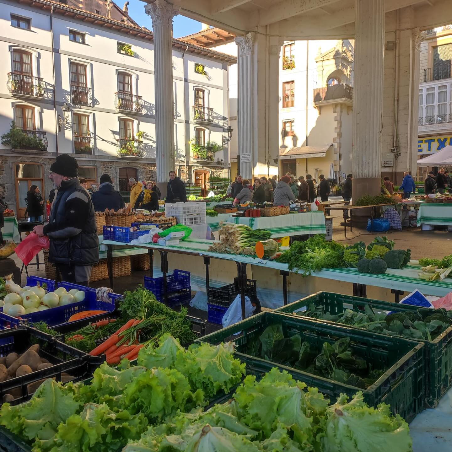 Imagen de archivo del mercado de Ordizia, uno de los mercados de referencia de Gipuzkoa