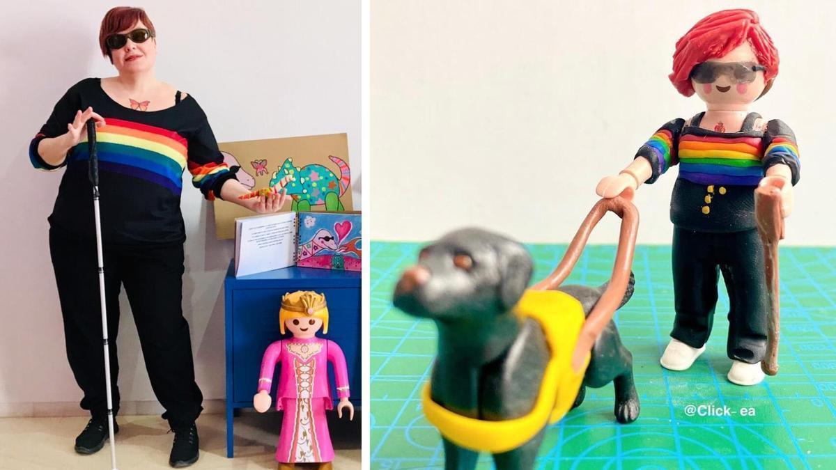 Ana Company reclama que Playmobil cree una figura que represente a las personas ciegas.
