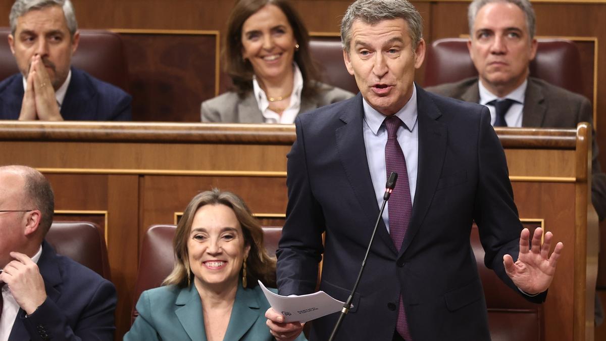 Primera sesión de control al Gobierno de 2025 en el Congreso de los Diputados.