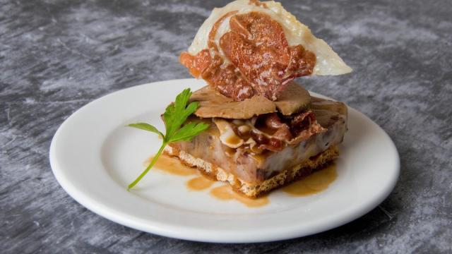 Uno de los pintxos creativos participantes en esta quinta edición del concurso de Amurrio