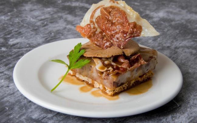 Uno de los pintxos creativos participantes en esta quinta edición del concurso de Amurrio